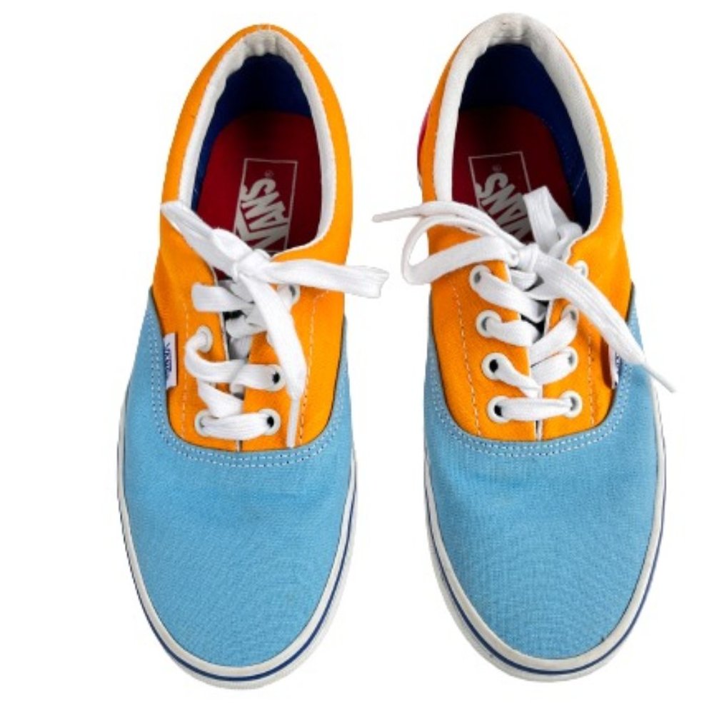 Vans Color Block Multicolor Low Athletic Casual Skate Shoes Women's 7 Men's 6